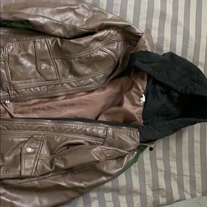 Faux leather jacket